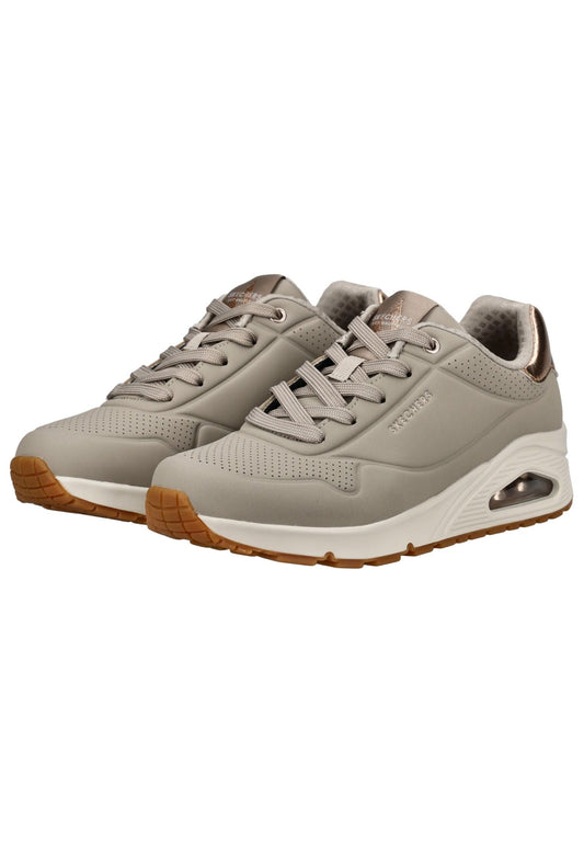 Skechers Sneaker Lederimitat Grau