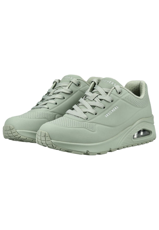 Skechers Sneaker Lederimitat Grün