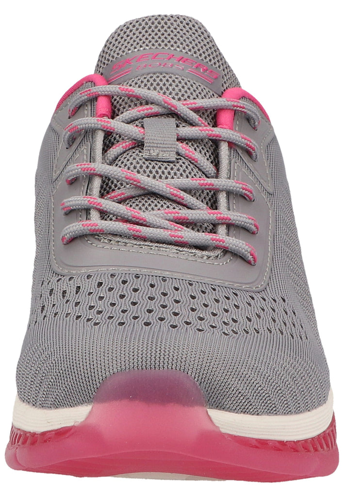 Skechers Sneaker Lederimitat/Mesh Grau/Pink