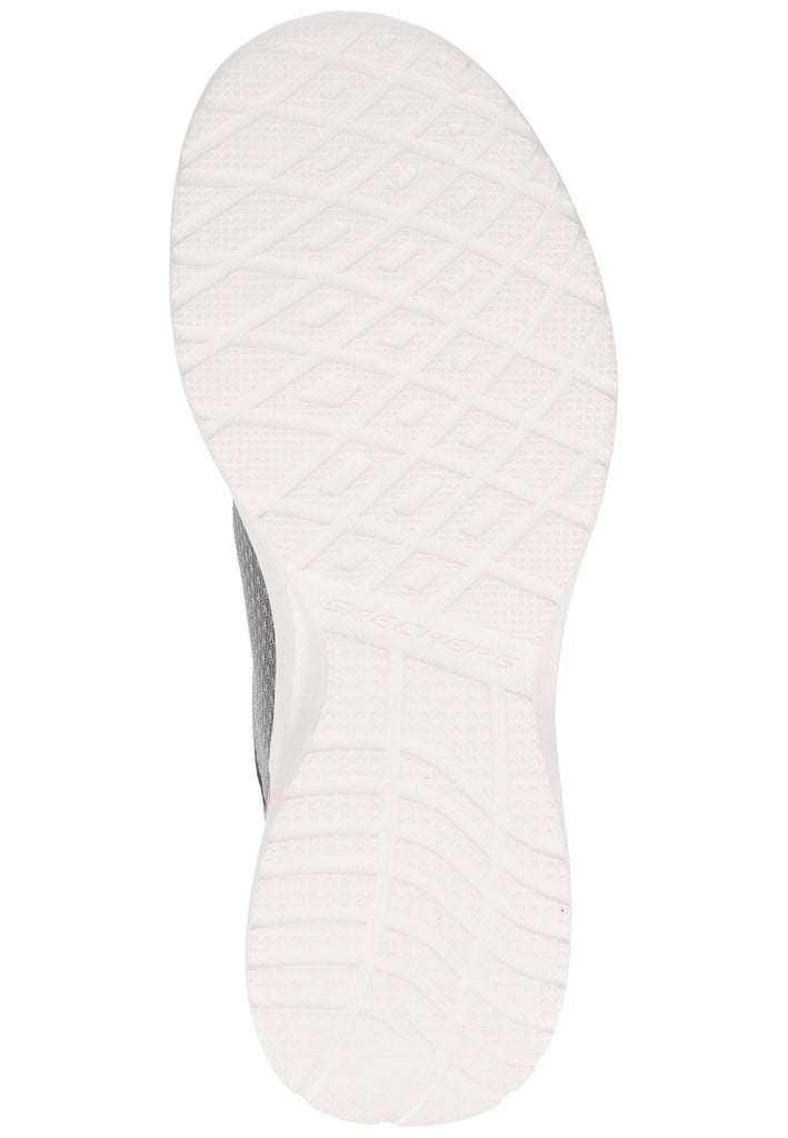 Skechers Sneaker Lederimitat/Mesh Grau/Rosa