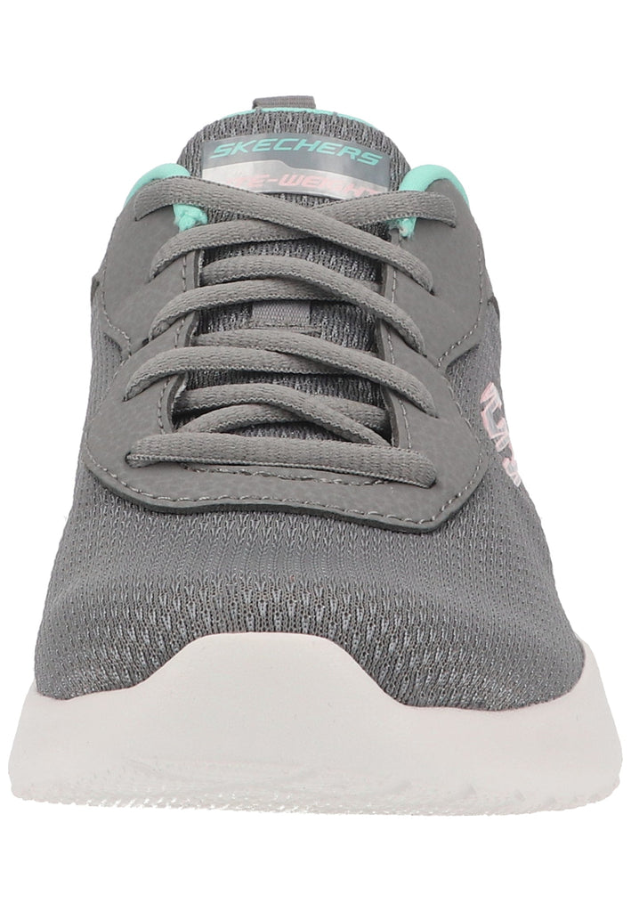 Skechers Sneaker Lederimitat/Mesh Grau/Rosa