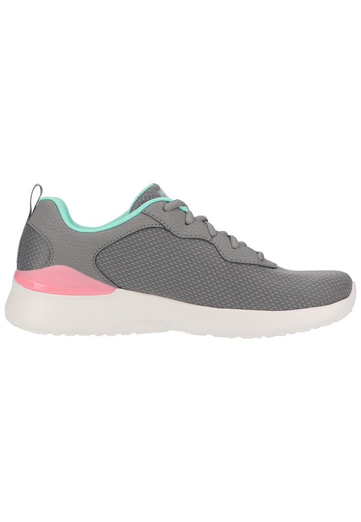 Skechers Sneaker Lederimitat/Mesh Grau/Rosa