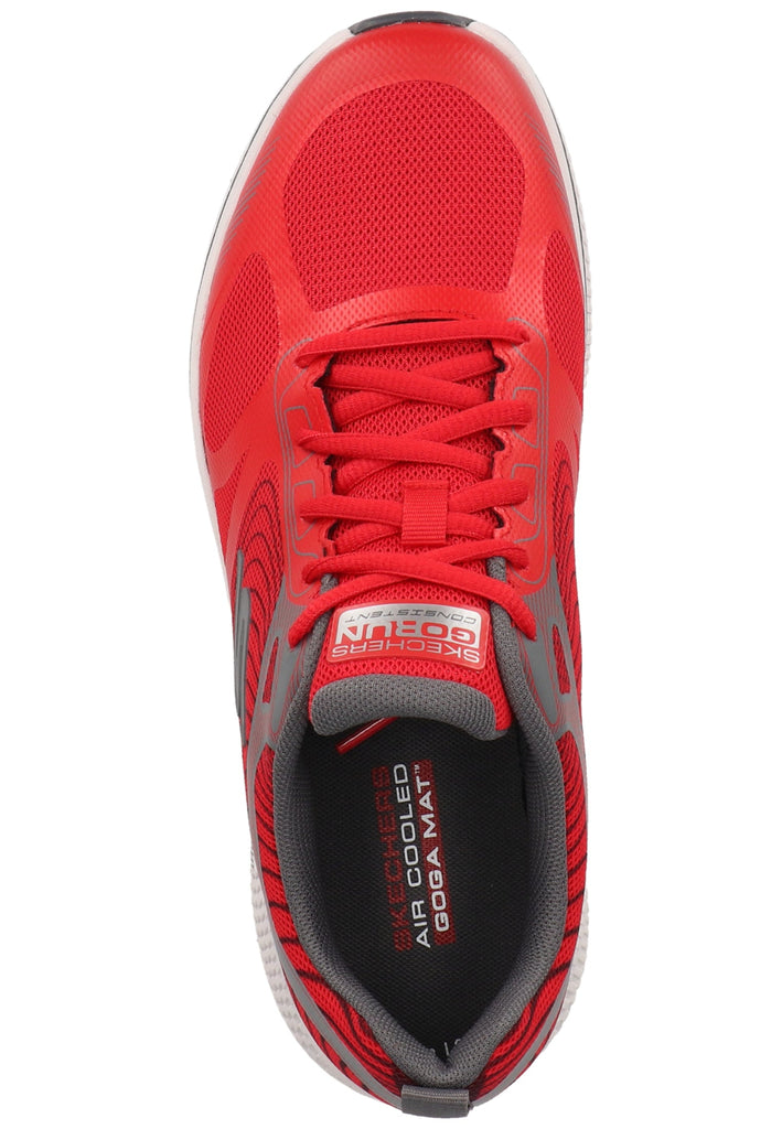 Skechers Sneaker Lederimitat/Mesh Rot