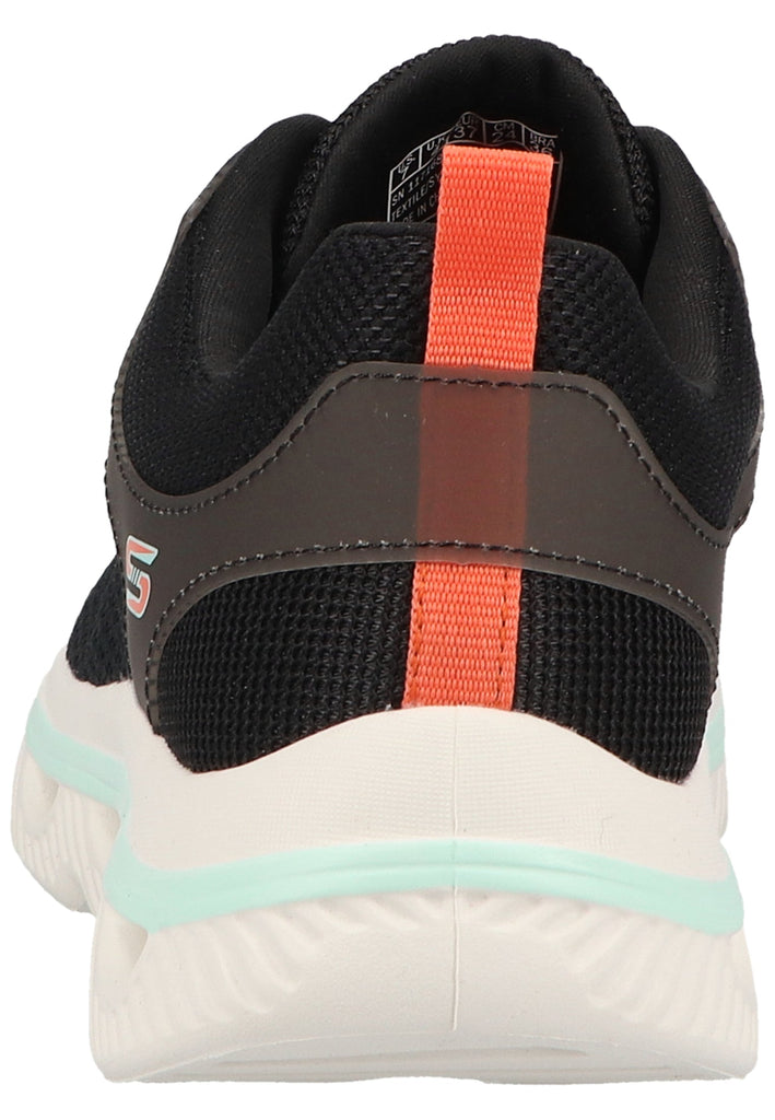 Skechers Sneaker Lederimitat/Mesh Schwarz