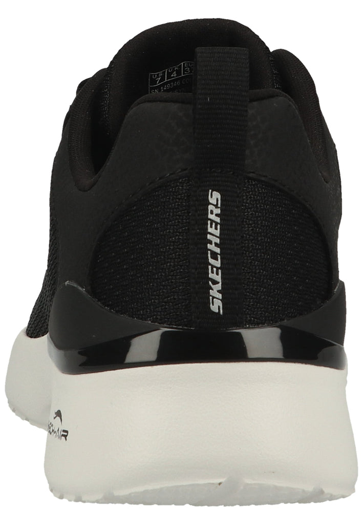 Skechers Sneaker Lederimitat/Mesh Schwarz