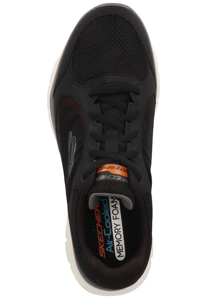 Skechers Sneaker Lederimitat/Mesh Schwarz