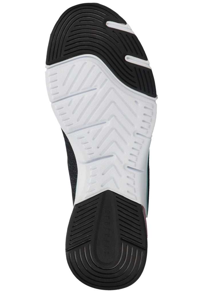 Skechers Sneaker Lederimitat/Mesh Schwarz/Blau