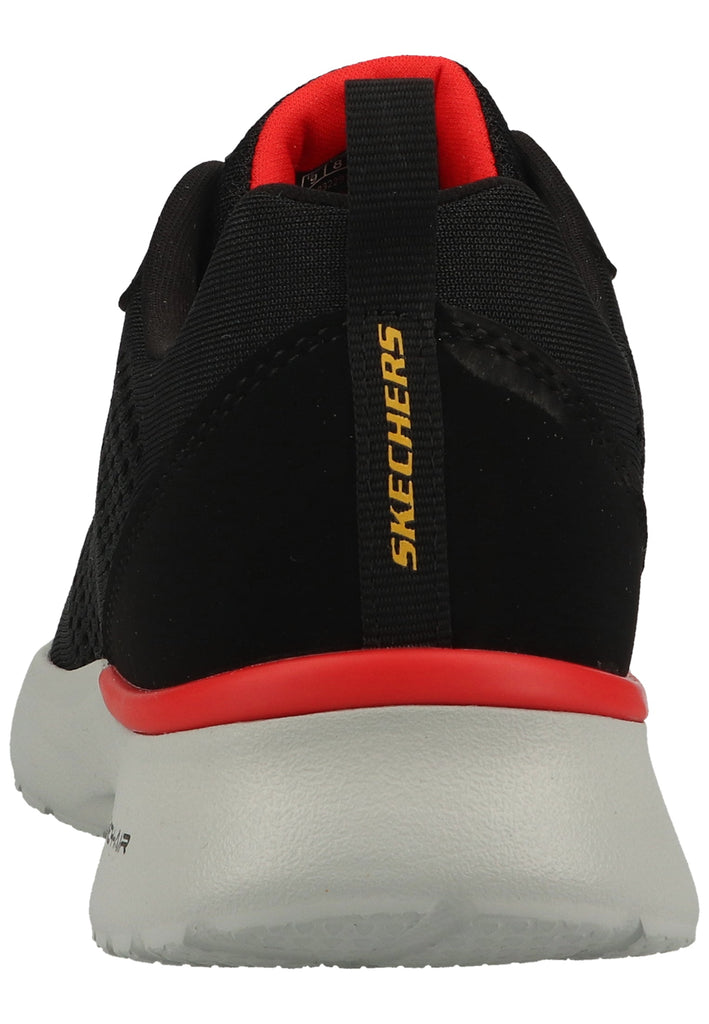 Skechers Sneaker Lederimitat/Mesh Schwarz/Rot