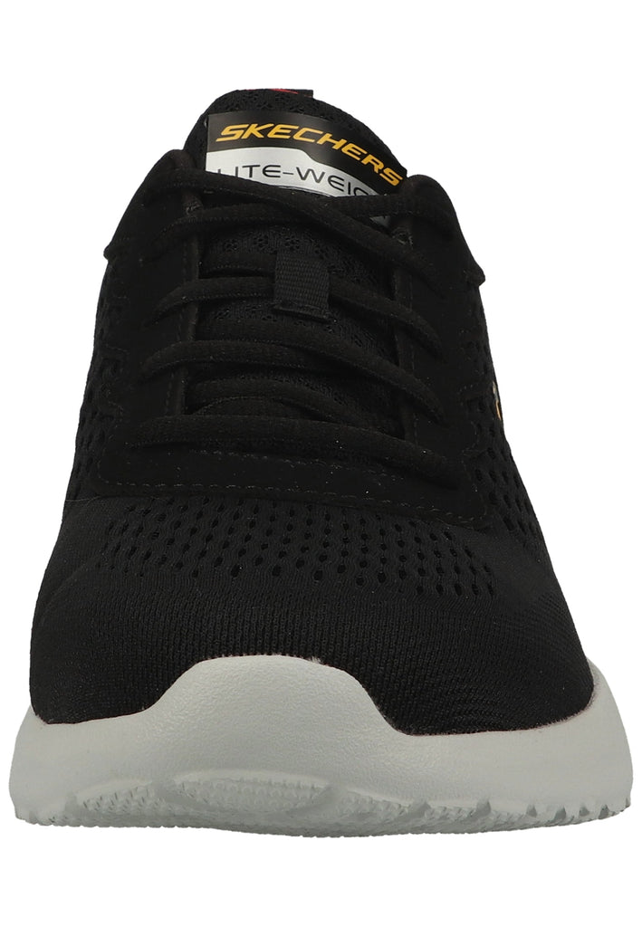 Skechers Sneaker Lederimitat/Mesh Schwarz/Rot