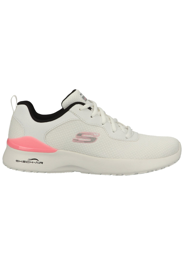 Skechers Sneaker Lederimitat/Mesh Weiß/Rosa