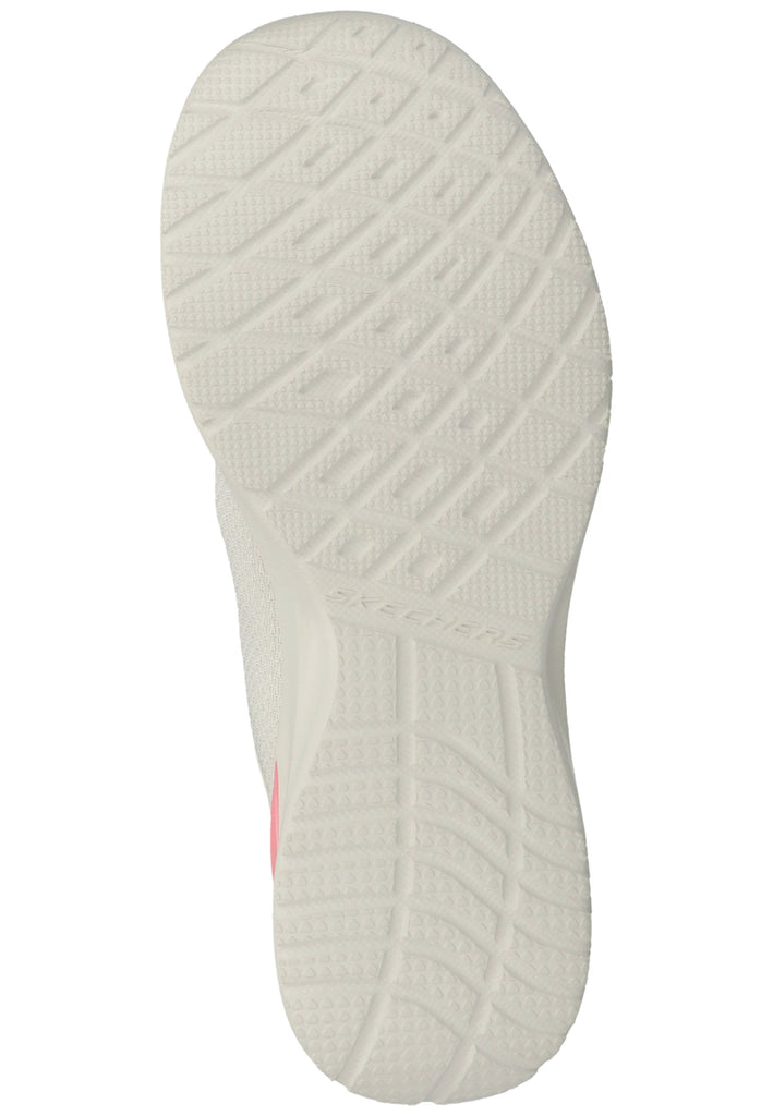 Skechers Sneaker Lederimitat/Mesh Weiß/Rosa