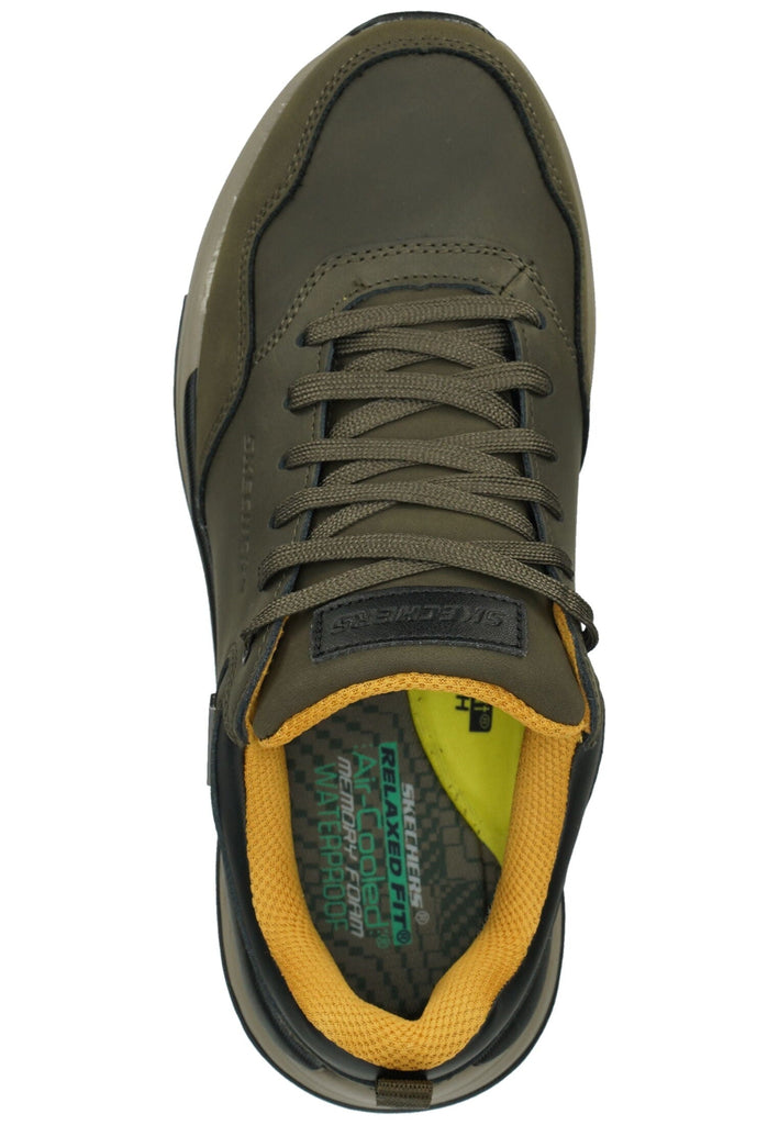 Skechers Sneaker Lederimitat Oliv