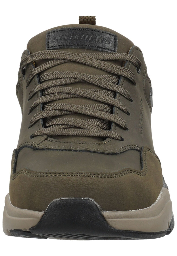 Skechers Sneaker Lederimitat Oliv
