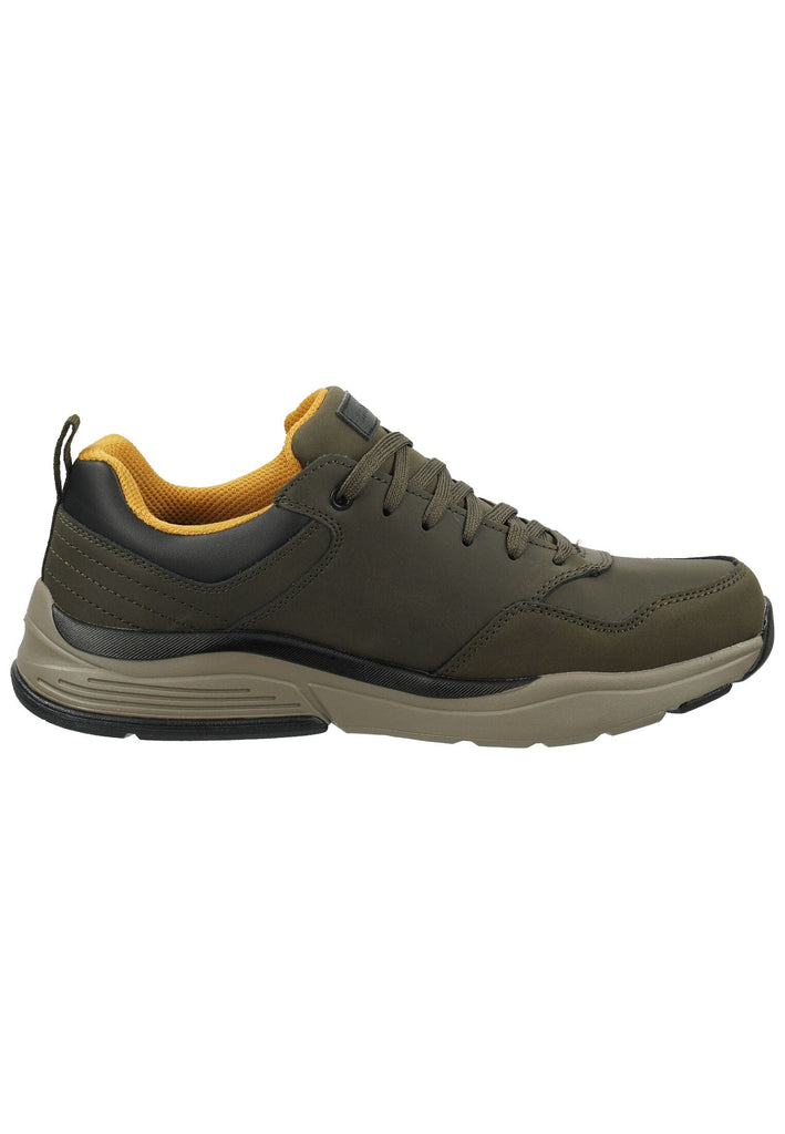 Skechers Sneaker Lederimitat Oliv