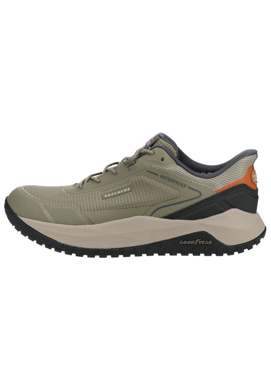 Skechers Sneaker Lederimitat Oliv