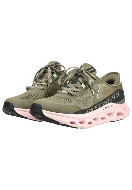 Skechers Sneaker Lederimitat Oliv