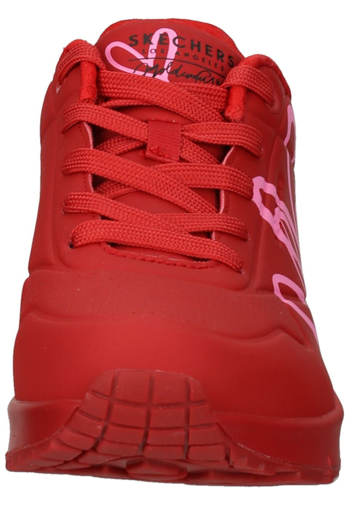 Skechers Sneaker Lederimitat Rot