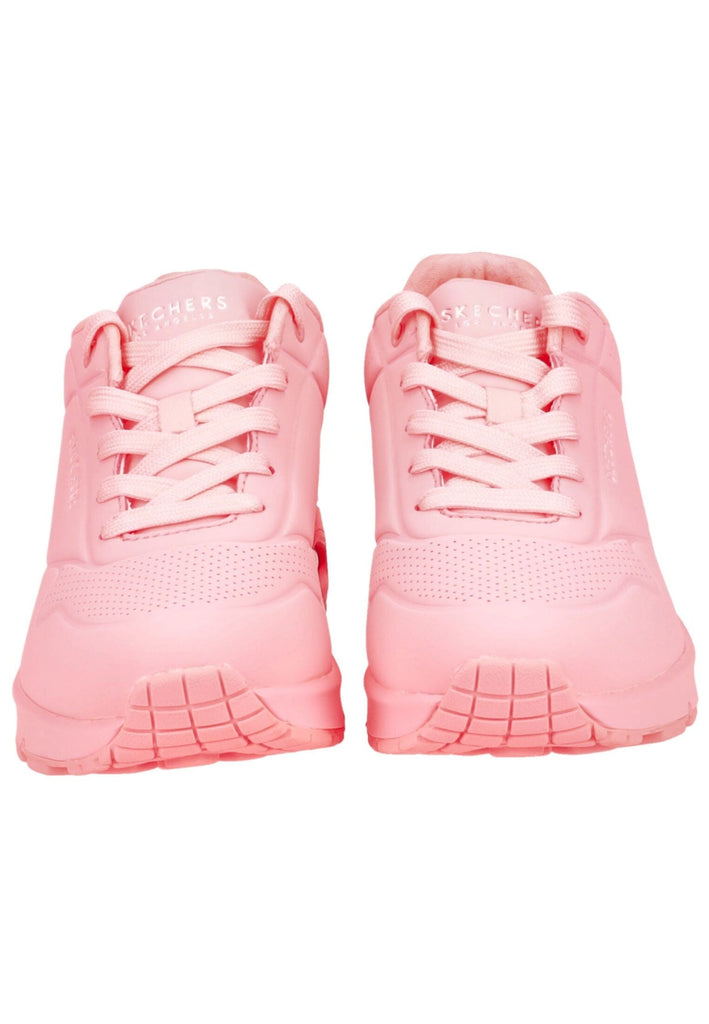 Skechers Sneaker Lederimitat Rot/Pink