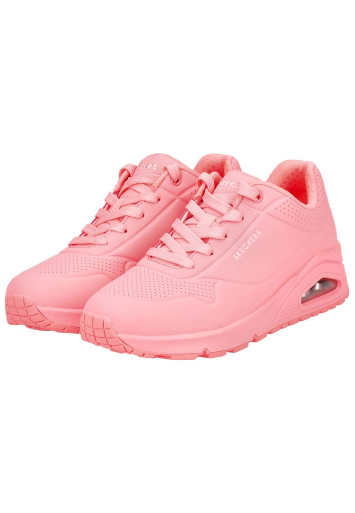 Skechers Sneaker Lederimitat Rot/Pink