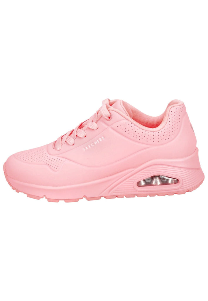Skechers Sneaker Lederimitat Rot/Pink