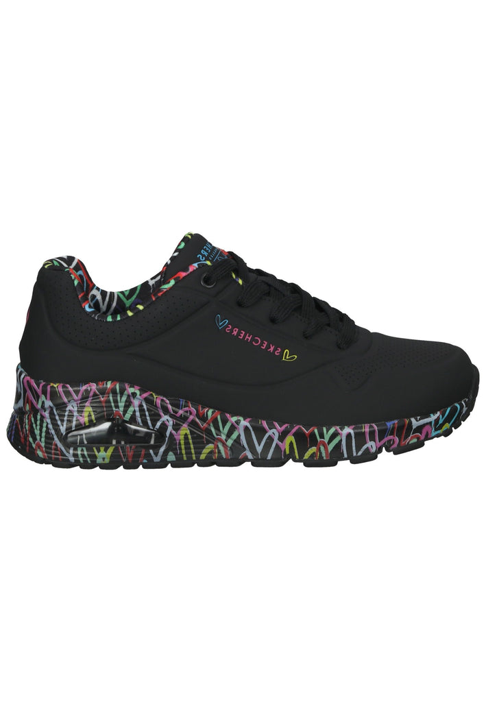 Skechers Sneaker Lederimitat Schwarz