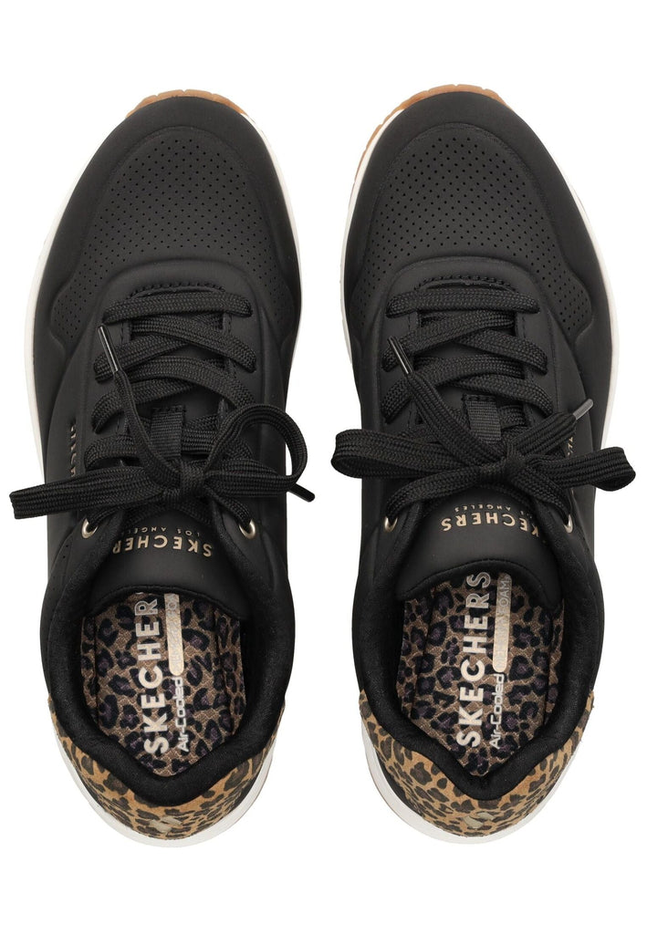 Skechers Sneaker Lederimitat Schwarz