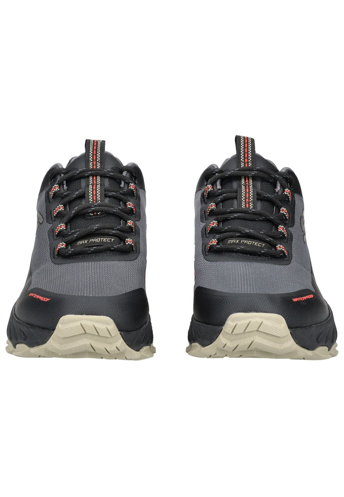 Skechers Sneaker Lederimitat Schwarz/Grau