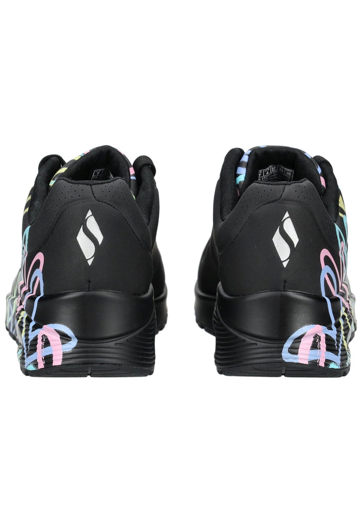 Skechers Sneaker Lederimitat Schwarz Multi