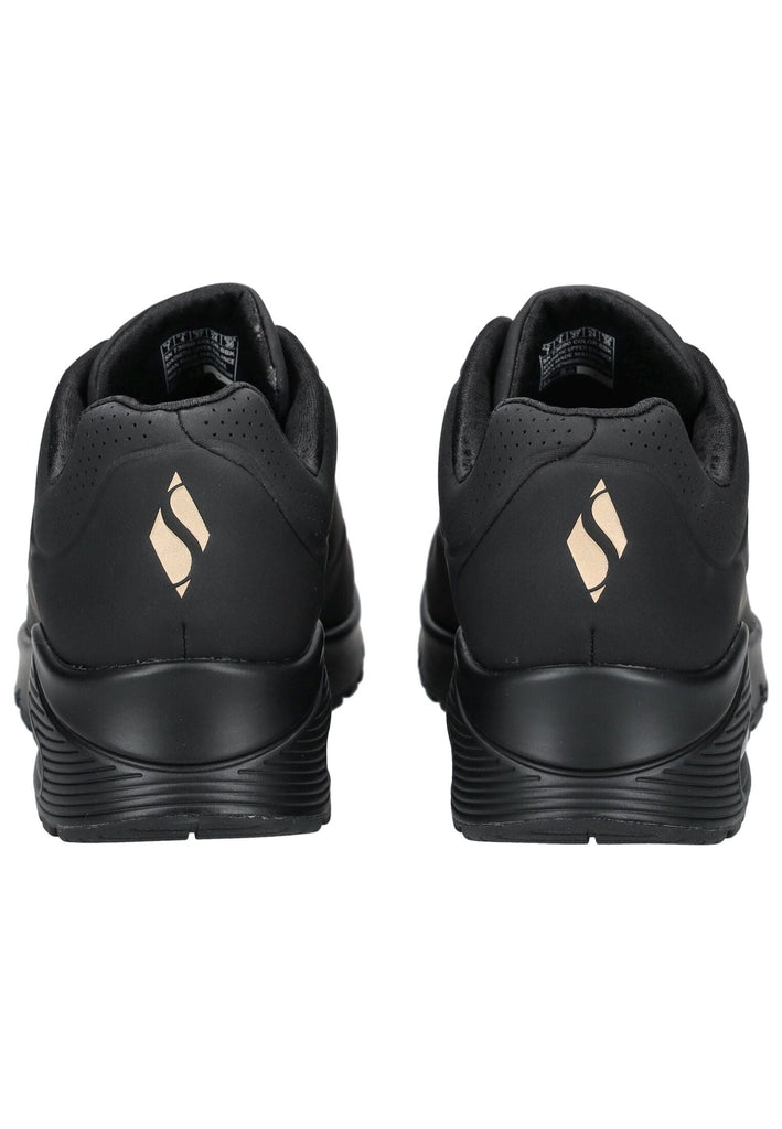 Skechers Sneaker Lederimitat Schwarz/Schwarz