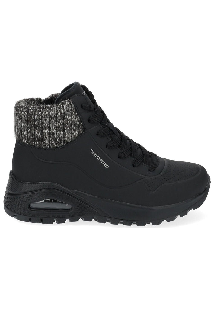 Skechers Sneaker Lederimitat Schwarz Warmfutter