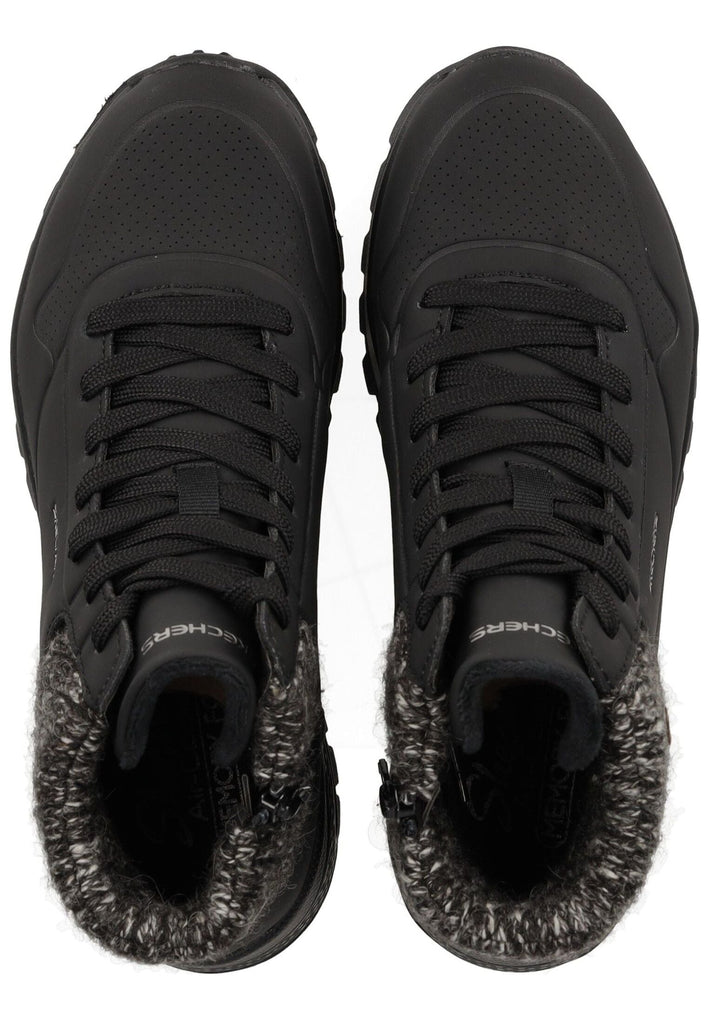 Skechers Sneaker Lederimitat Schwarz Warmfutter