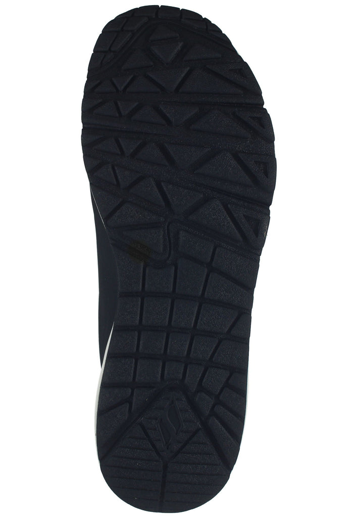 Skechers Sneaker Lederimitat Schwarz/Weiß