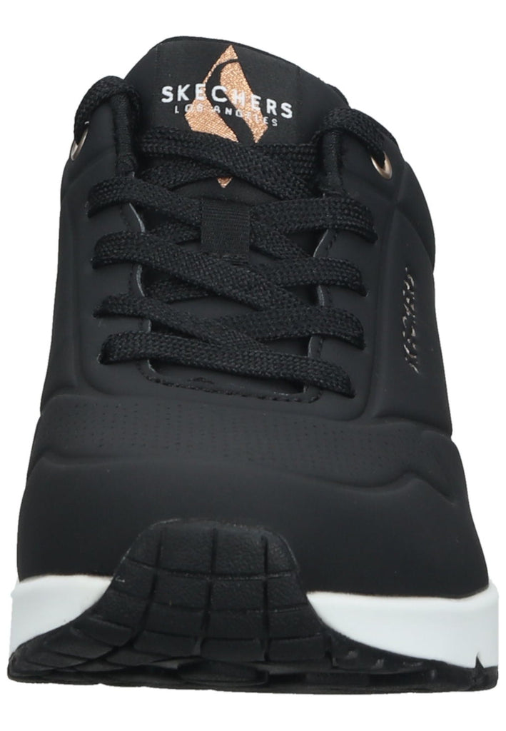 Skechers Sneaker Lederimitat Schwarz/Weiß
