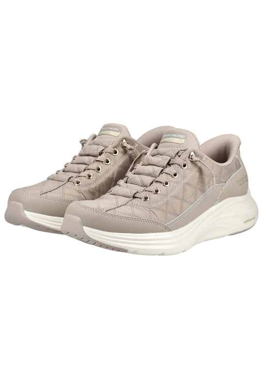 Skechers Sneaker Lederimitat Taupe