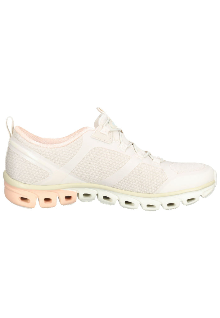 Skechers Sneaker Lederimitat/Textil Beige/Rosa