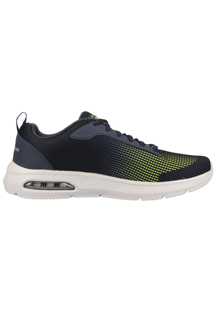 Skechers Sneaker Lederimitat/Textil Blau/Gelb