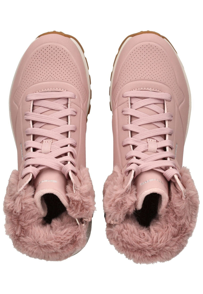 Skechers Sneaker Lederimitat/Textil Pink Warmfutter