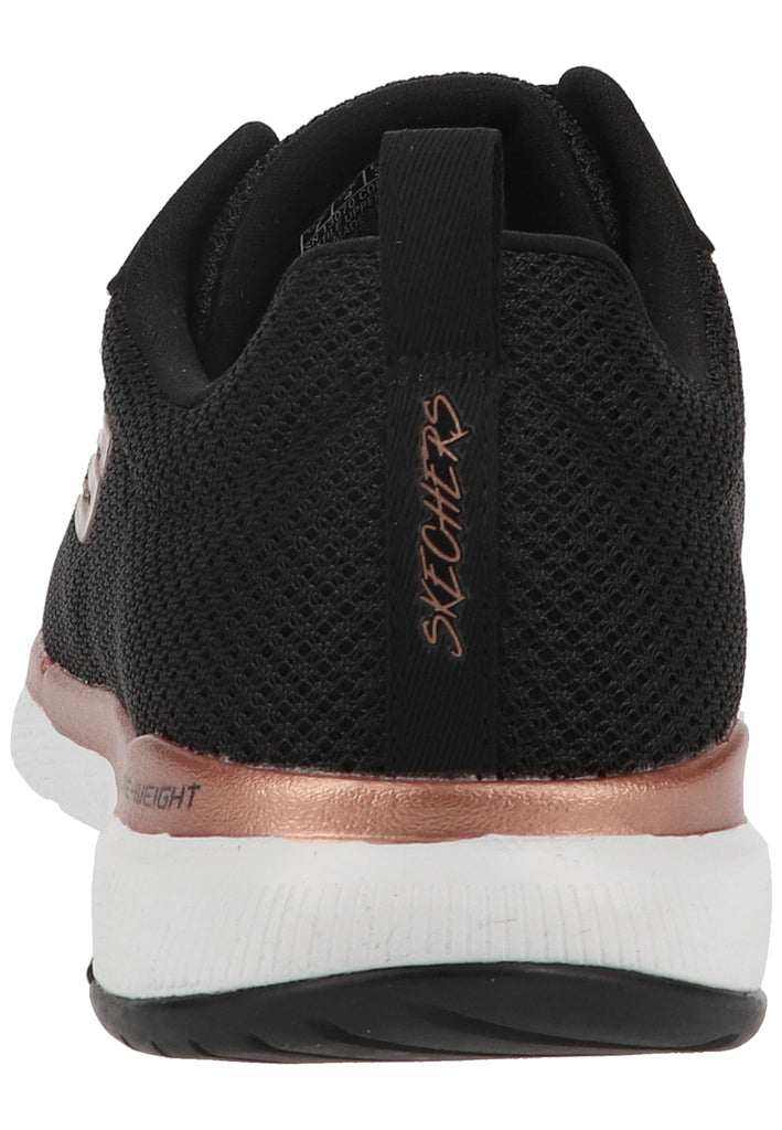 Skechers Sneaker Lederimitat/Textil Schwarz