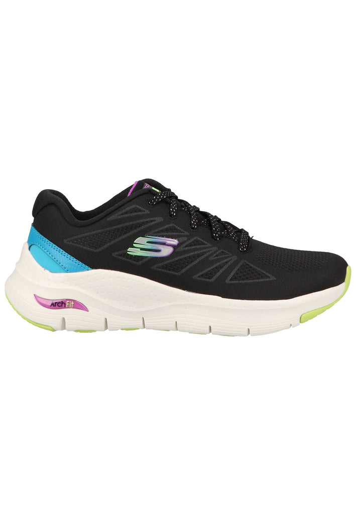 Skechers Sneaker Lederimitat/Textil Schwarz