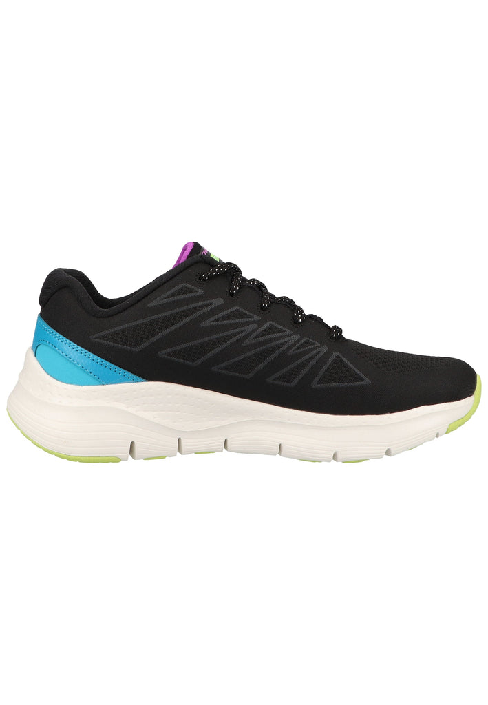 Skechers Sneaker Lederimitat/Textil Schwarz