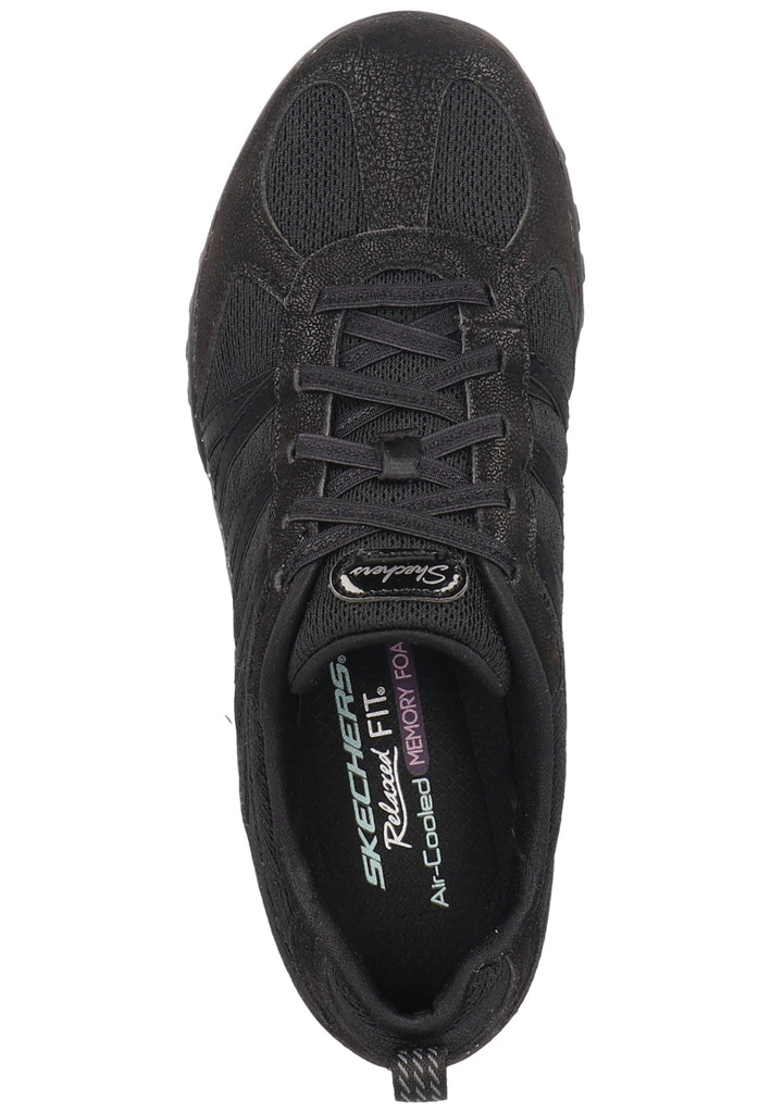 Skechers Sneaker Lederimitat/Textil Schwarz
