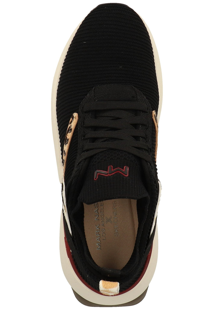 Skechers Sneaker Lederimitat/Textil Schwarz