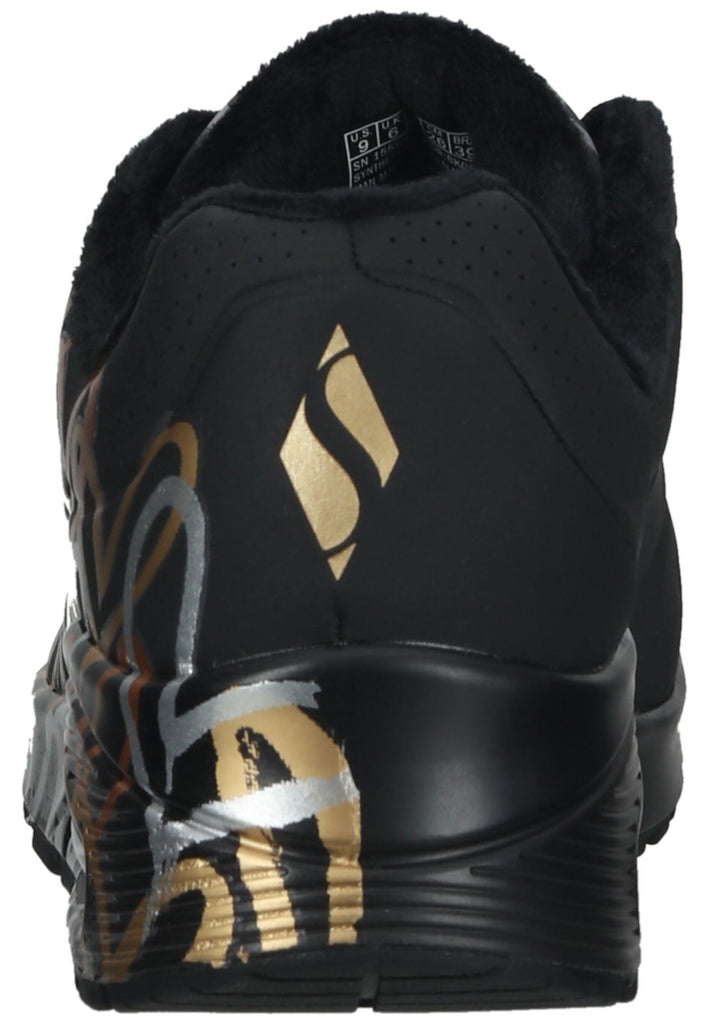 Skechers Sneaker Lederimitat/Textil Schwarz Kombi