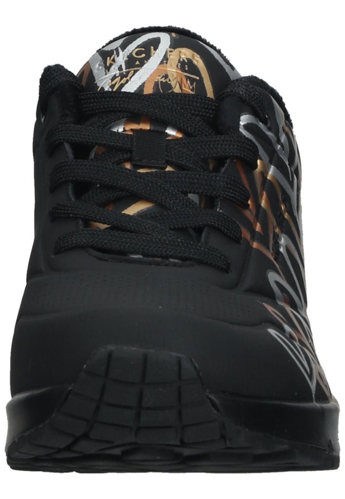 Skechers Sneaker Lederimitat/Textil Schwarz Kombi
