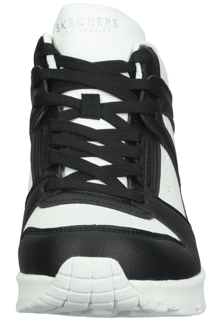 Skechers Sneaker Lederimitat/Textil Schwarz/Weiß