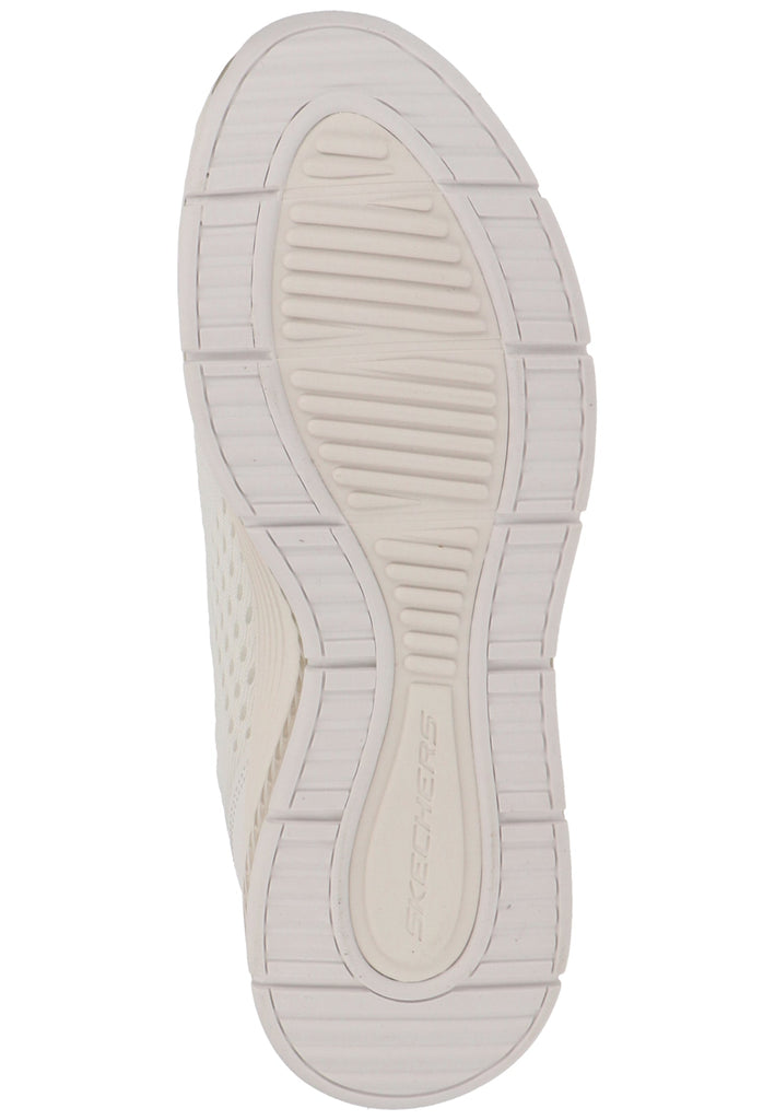 Skechers Sneaker Lederimitat/Textil Weiß