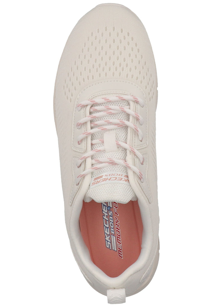 Skechers Sneaker Lederimitat/Textil Weiß
