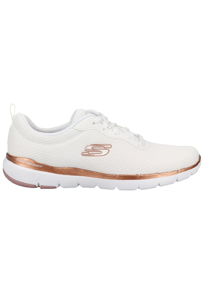 Skechers Sneaker Lederimitat/Textil Weiß