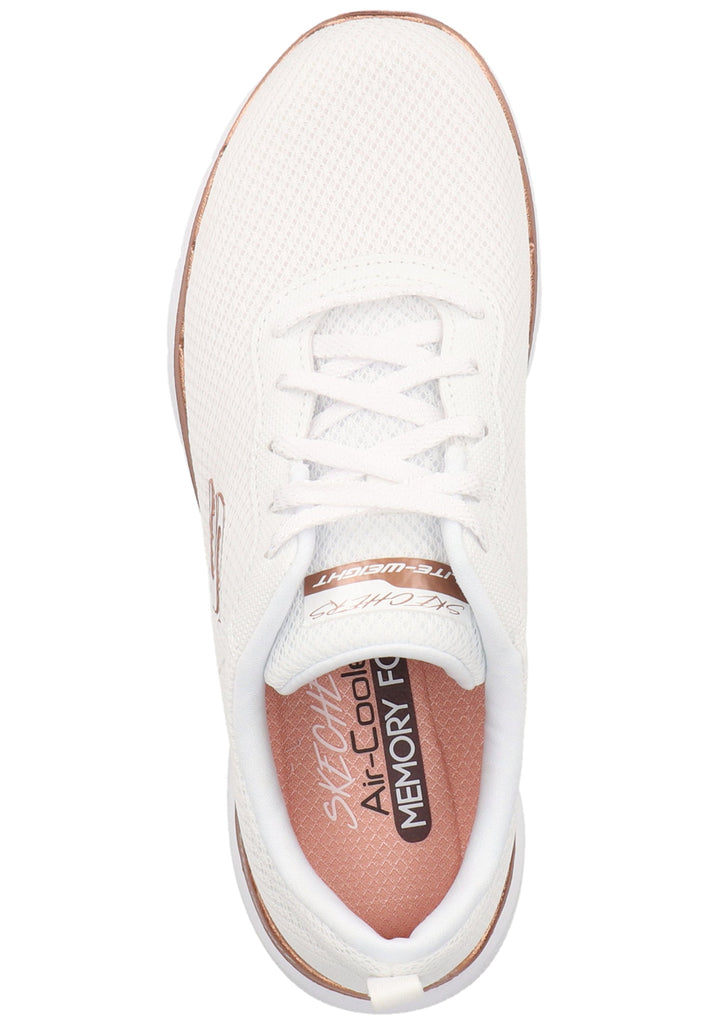 Skechers Sneaker Lederimitat/Textil Weiß