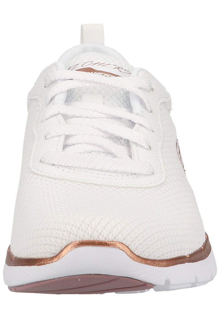 Skechers Sneaker Lederimitat/Textil Weiß